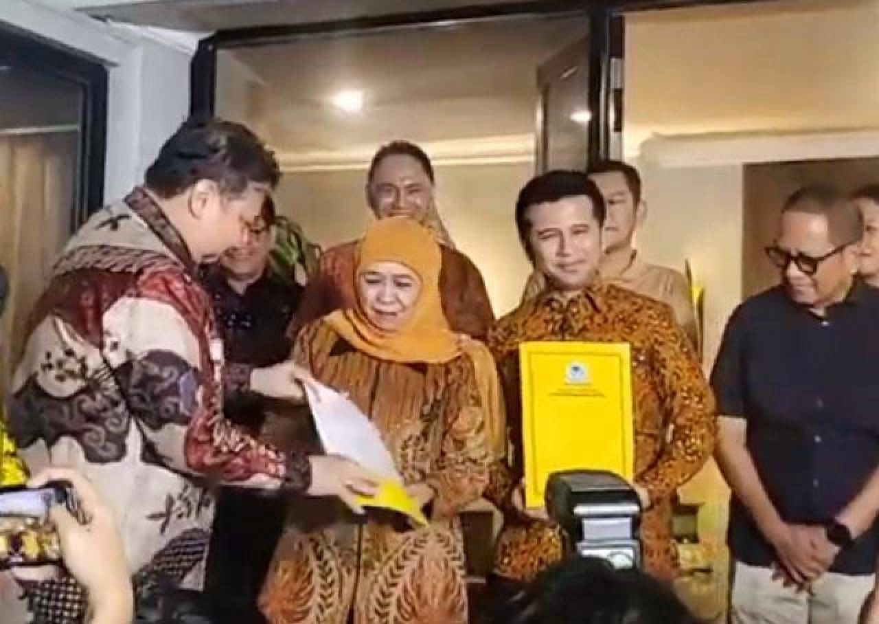 Final! Golkar Usung Khofifah-Emil di Pilgub Jatim 2024, Gerindra dan PAN Masih Ogah-ogahan?