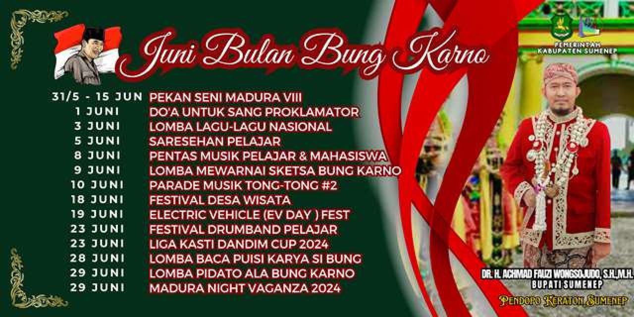 Bulan Bung Karno di Sumenep, Cak Fauzi Gelar Puluhan Acara Super Meriah!