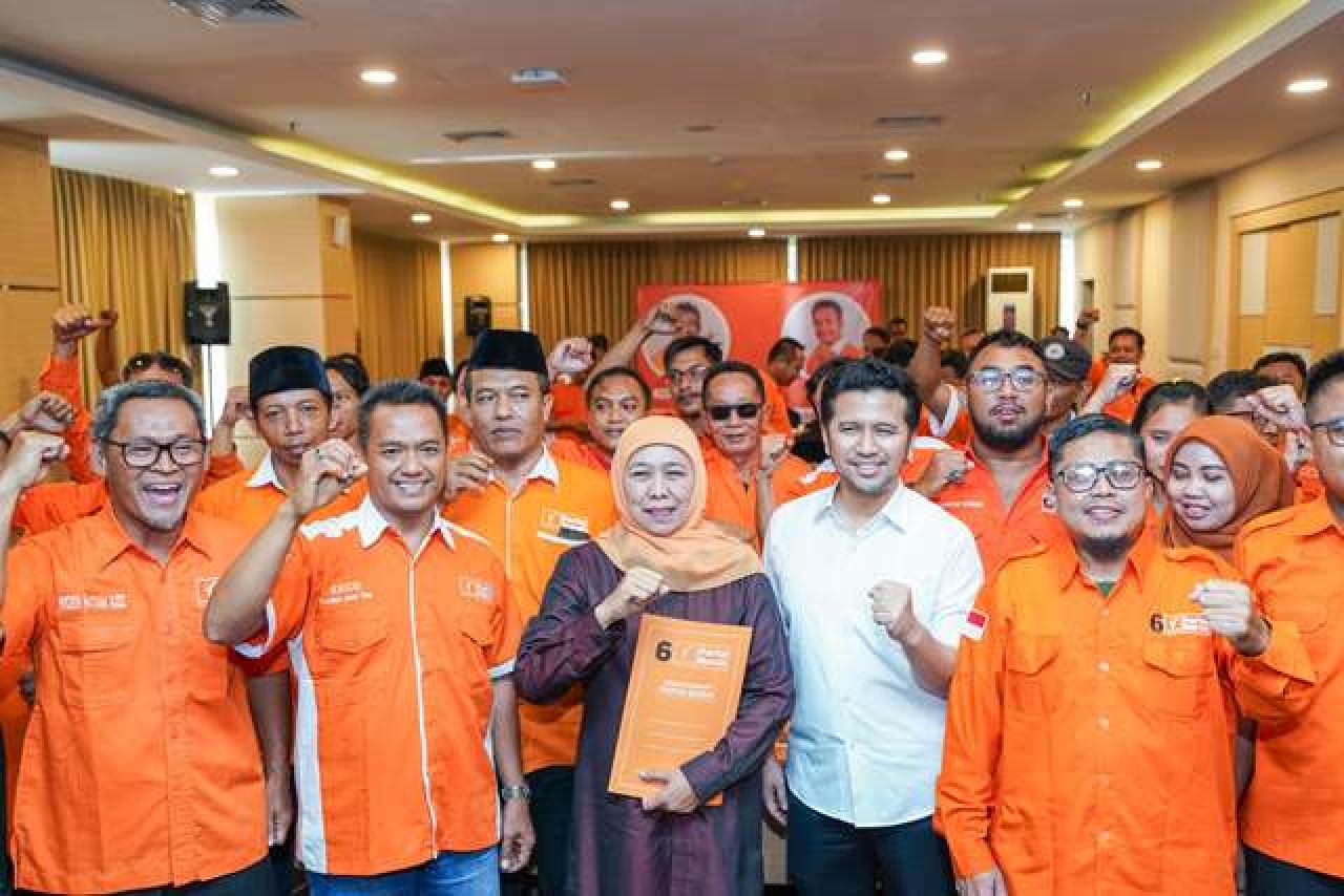 Borong 14 Parpol, Besok Khofifah-Emil Daftar ke KPU Jatim Dikawal Kirab Budaya