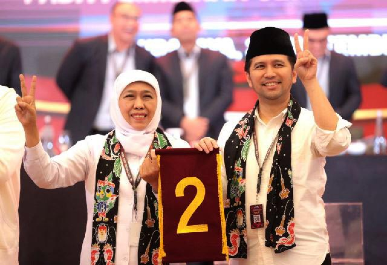 Dapat Nomor Urut 2 di Pilgub Jatim, Khofifah-Emil Diteriaki KPK Lanjutkan!