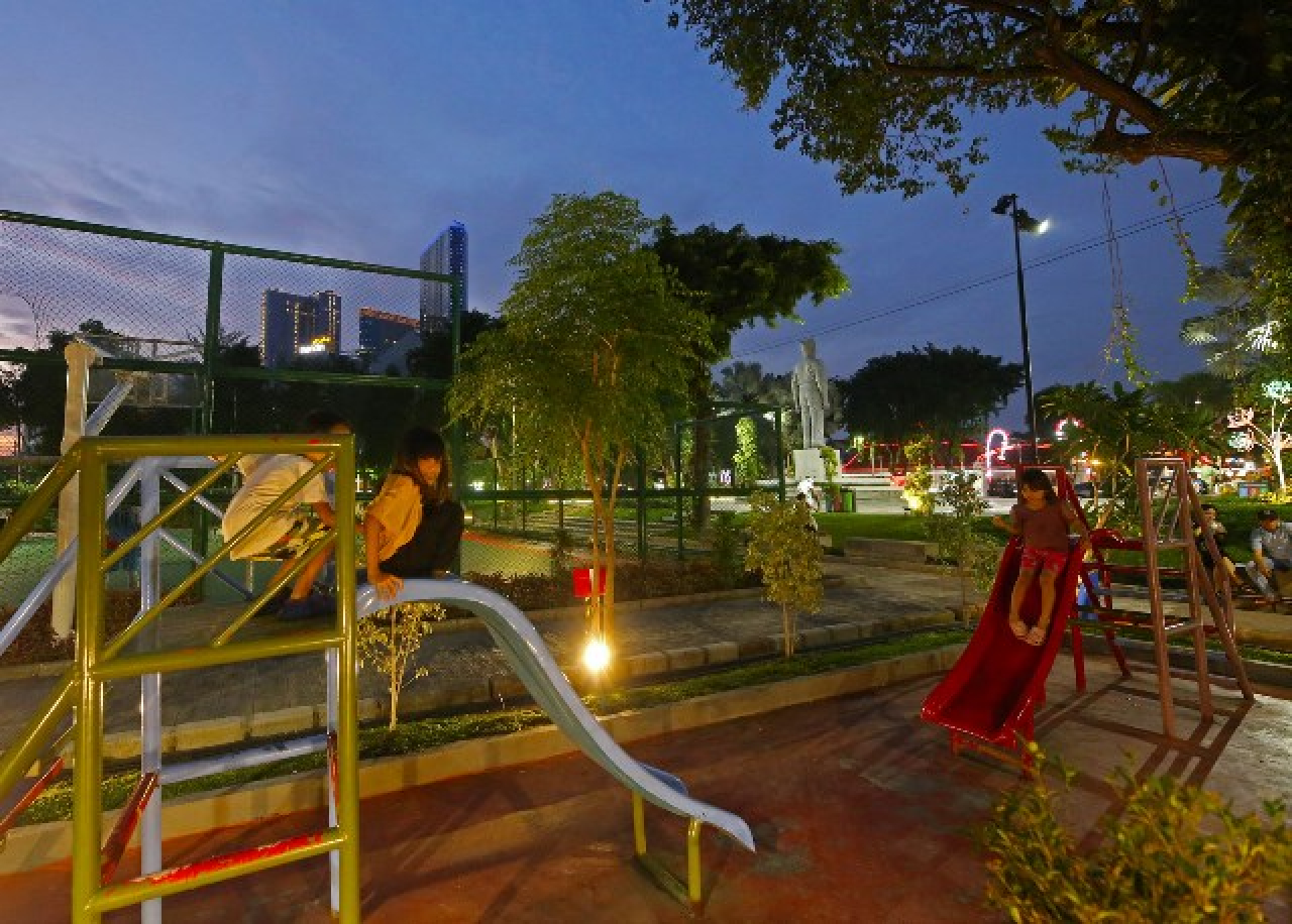 Surabaya Menuju Kota Layak Anak Dunia, 38 Taman Aktif Dilengkapi Perabot Bermain