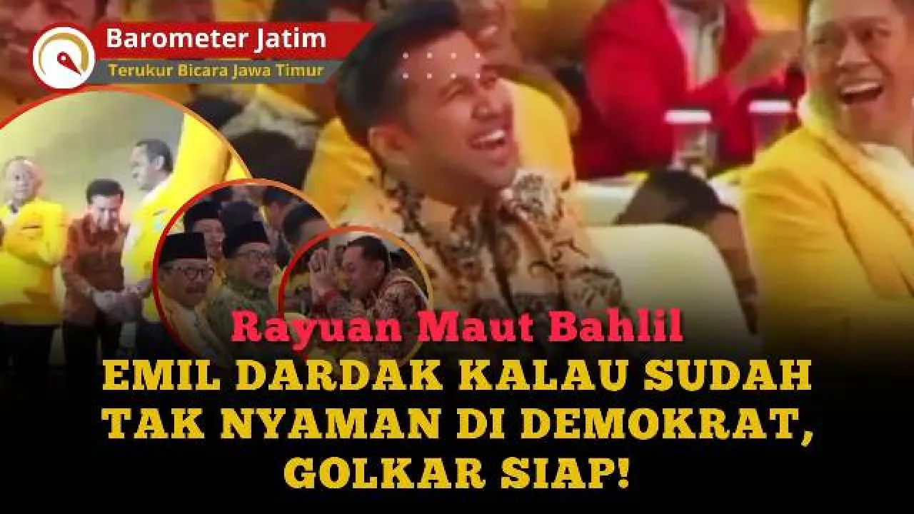 VIDEO: Bahlil Rayu Emil Dardak: Kalau Sudah Tak Nyaman di Demokrat, Golkar Siap!