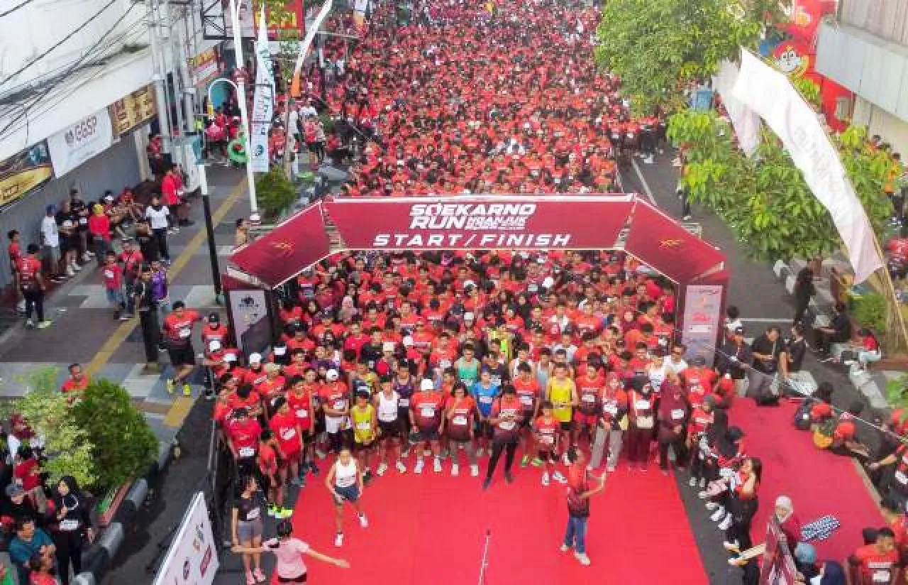Membeludak! Soekarno Run di Nganjuk Dibanjiri 21 Ribu Peserta dari Jatim dan Luar Jawa