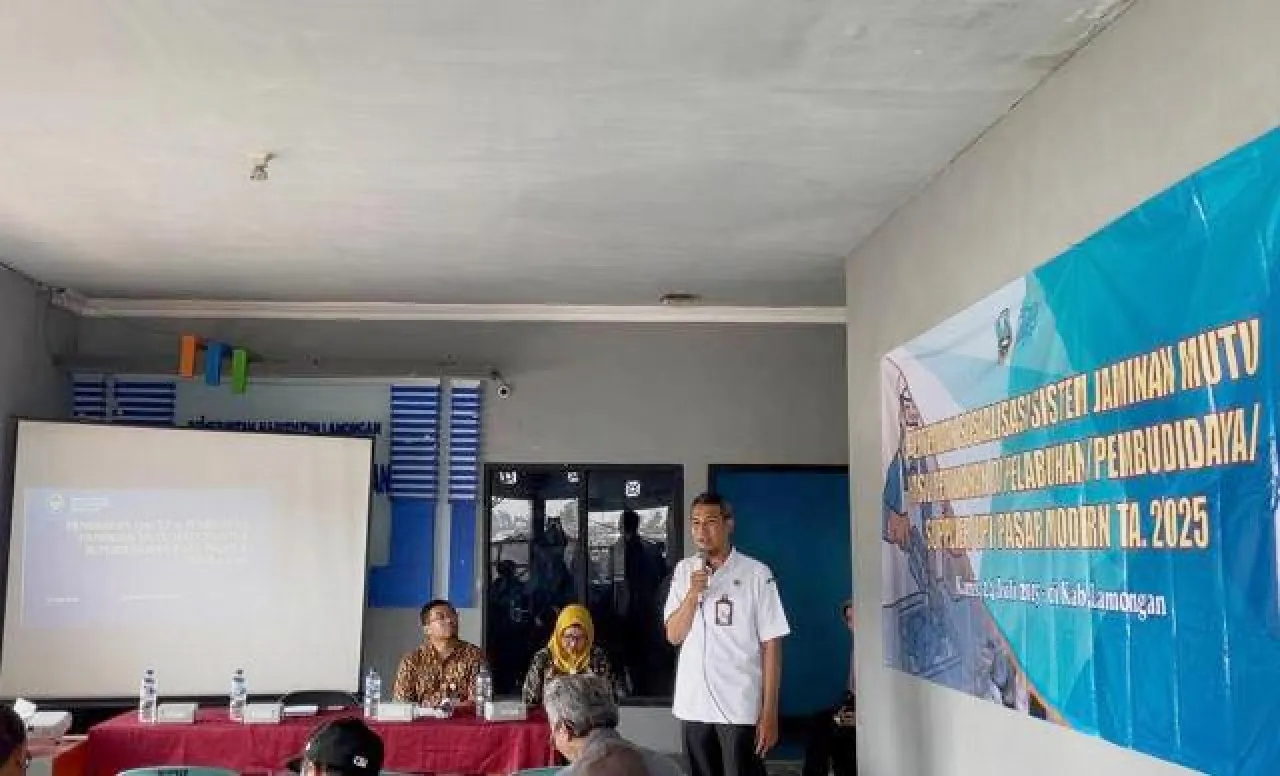 DKP Jatim Gelar Sosialisasi Sistem Jaminan Mutu Hasil Perikanan di Lamongan