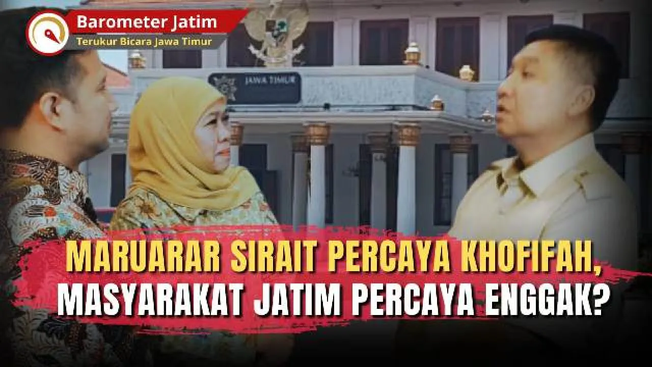 VIDEO: Menteri Maruarar Sirait Percaya Khofifah, Masyarakat Jatim Percaya Enggak?