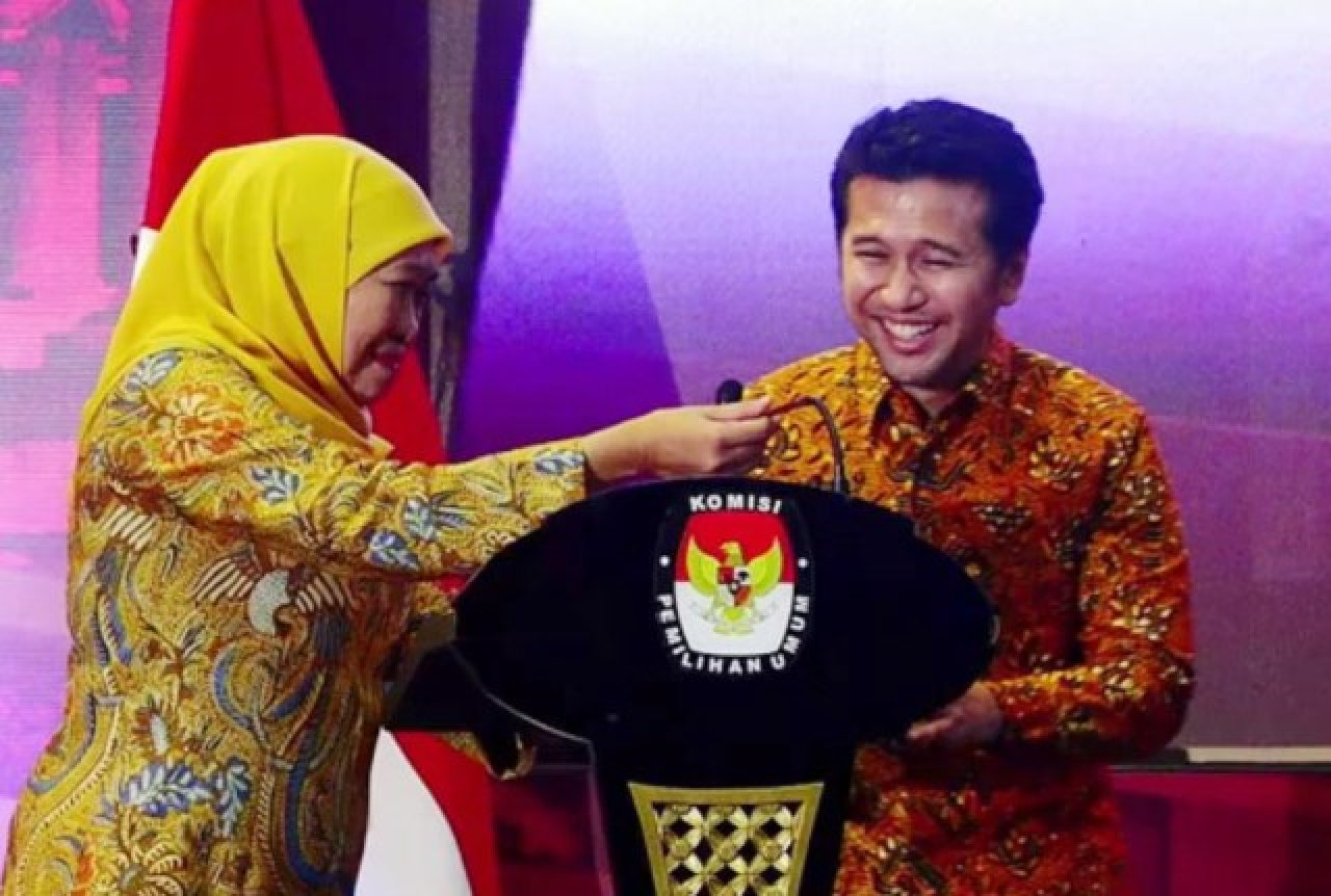 Diuji Pidato di Depan Khofifah, Eh.. Ternyata Emil Dardak Masih Ndredeg!