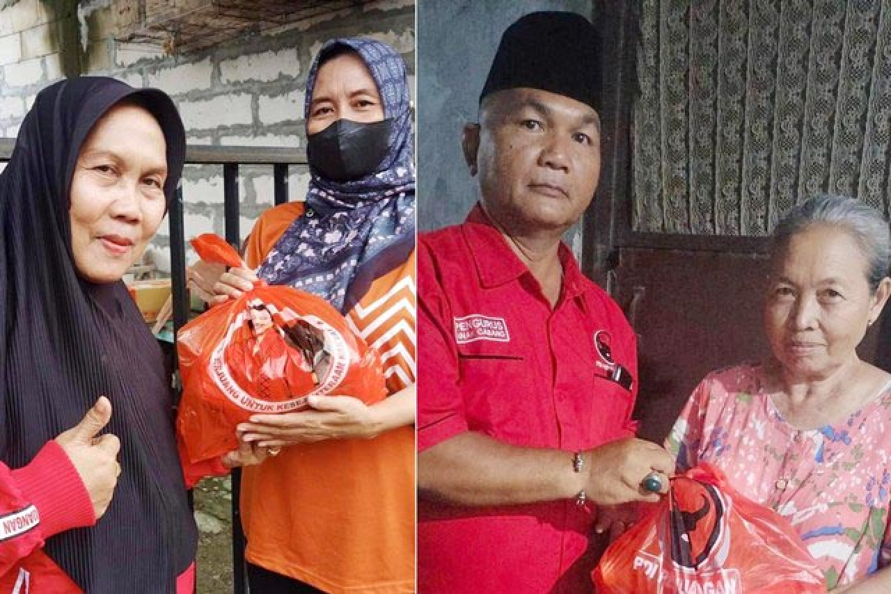 Ramadhan, Kader PDIP Surabaya Bagikan 1000 Paket Sembako ke Wong Cilik!