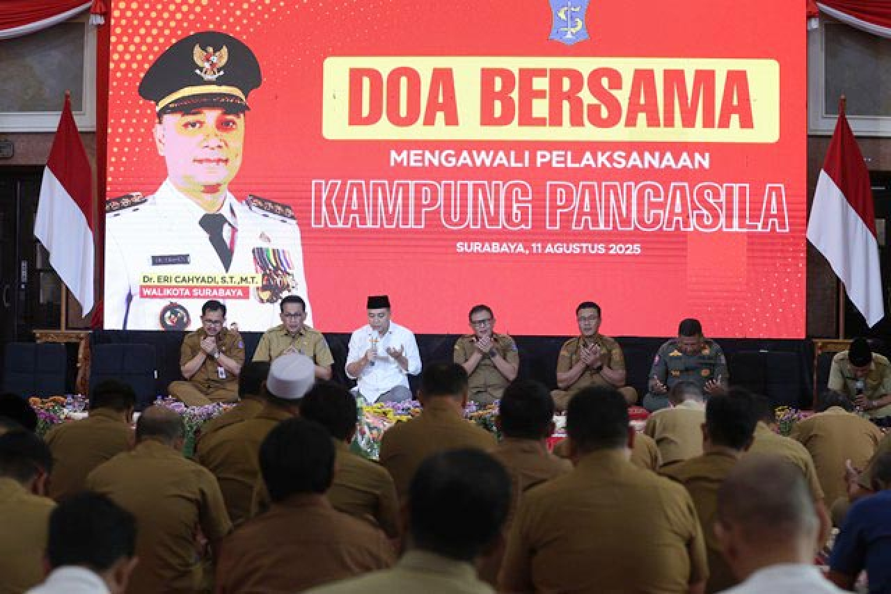 Surabaya Luncurkan 1.360 Kampung Pancasila, Perkuat Gotong-royong dan Kesejahteraan Warga