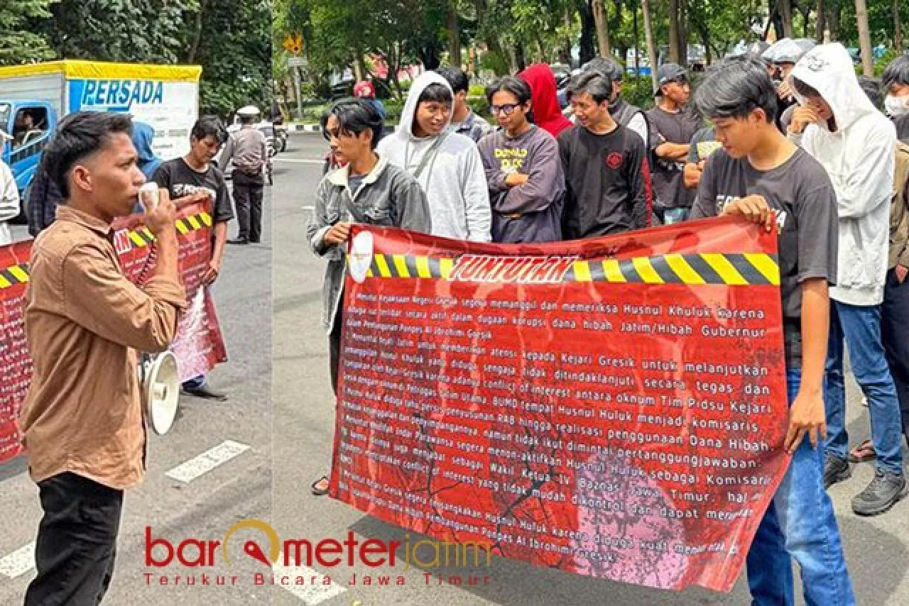 Demo Korupsi Hibah Ponpes Al Ibrohimi Gresik, Senggol Keras Nama Husnul Khuluq!