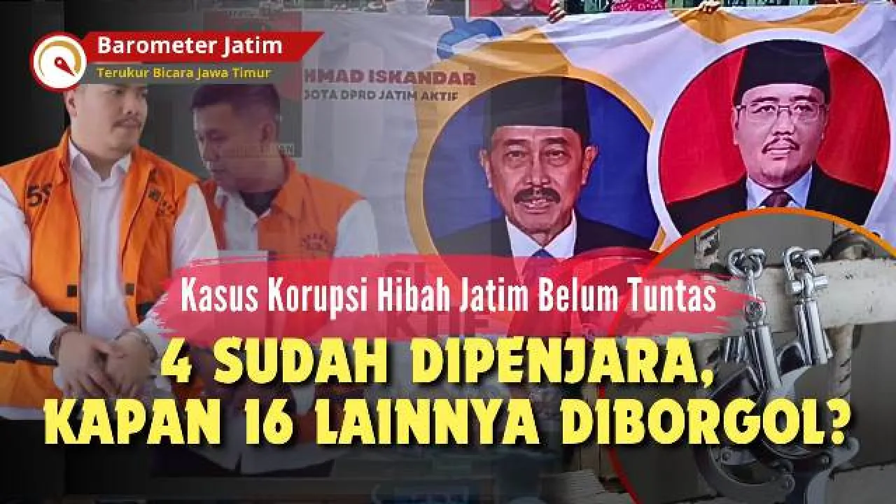 VIDEO: 2 Tahun Bebas Berkeliaran, 16 Tersangka Korupsi Hibah Jatim Tak Kunjung Diborgol!