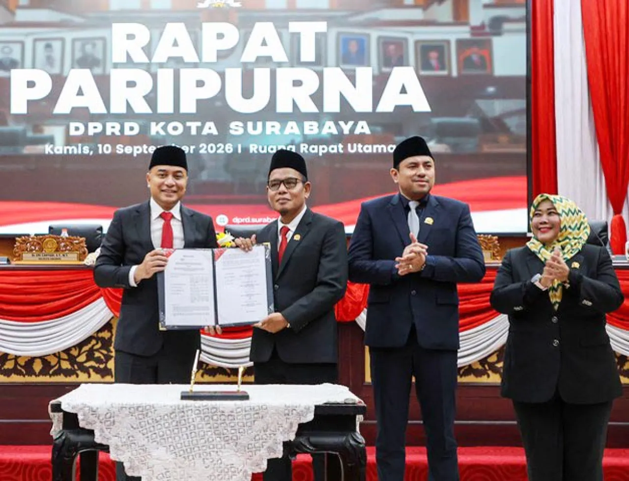 Pemkot-DPRD Surabaya Sahkan P-APBD 2026, Belanja Daerah Tambah 151,63 M!
