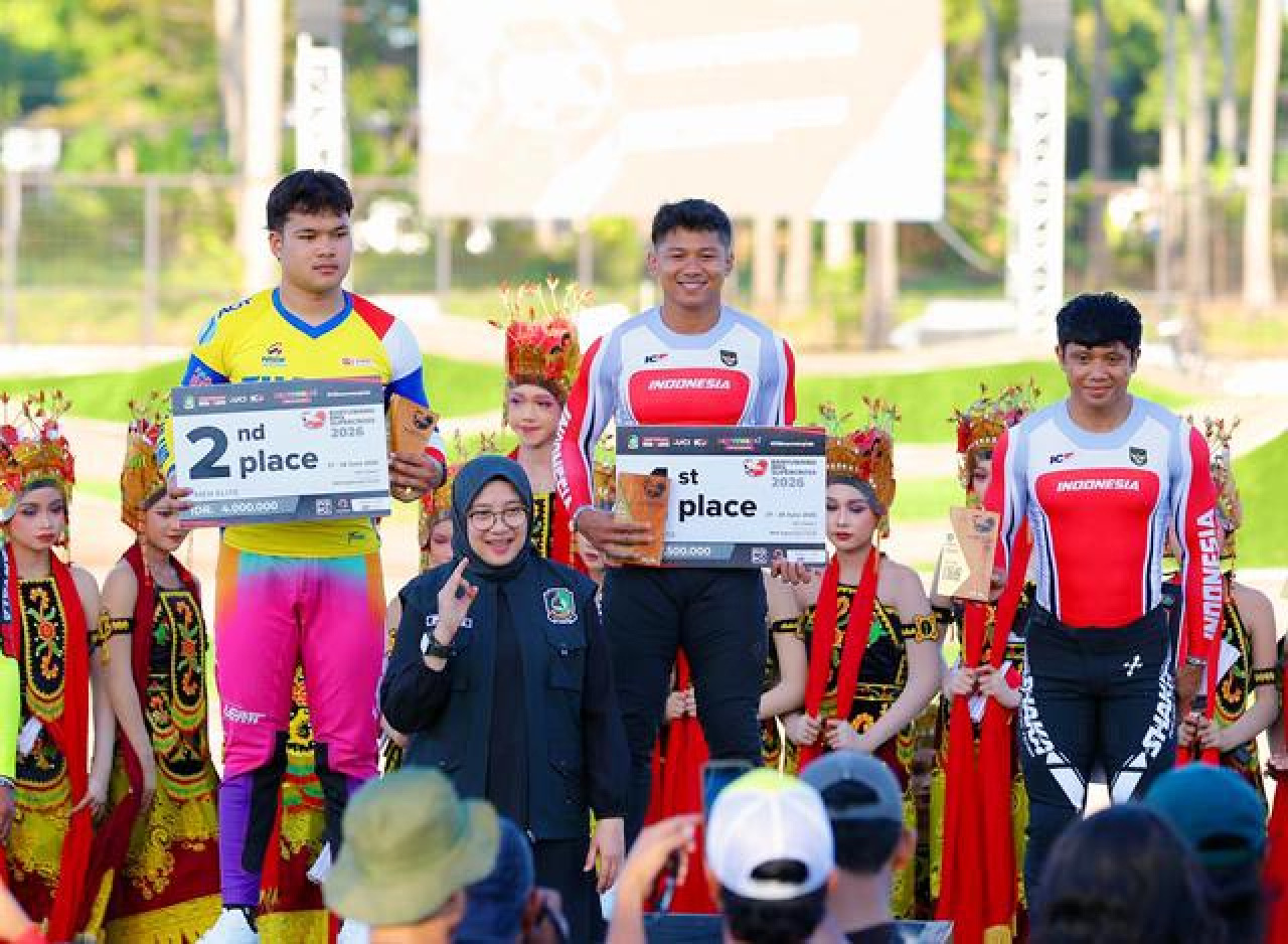 Libas Juara Asia, Indonesia Kawinkan Gelar Banyuwangi BMX Supercross