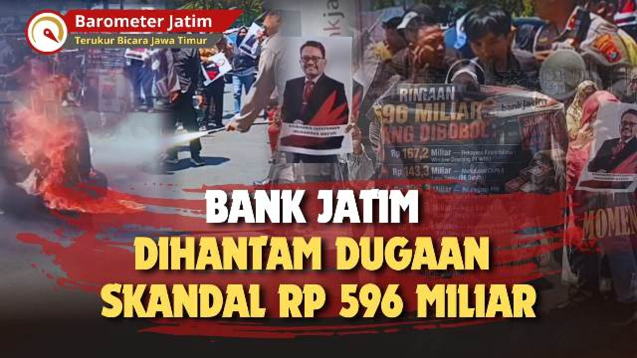 VIDEO: Ricuh! APMP Demo Dugaan Skandal Bank Jatim Rp 596 Miliar